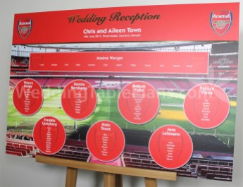 Arsenal Wedding Table Plan